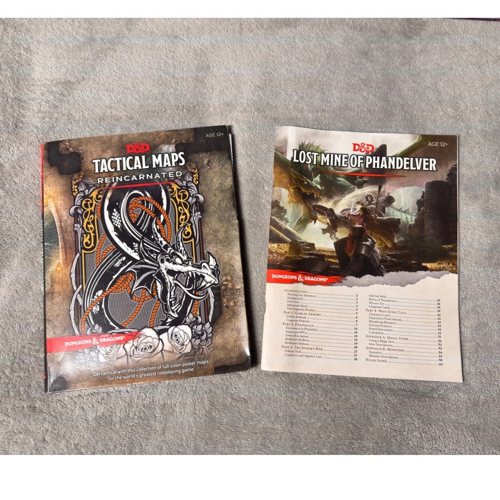 D&D Tactical Maps Reincarnated & Lost Mine of Phandelver Dungeons & Dragons Set